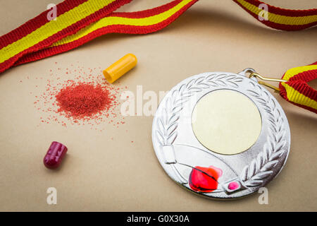 Il doping nello sport concept Foto Stock