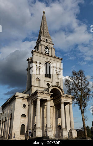 La Chiesa di Cristo Spitalfields nella zona est di Londra Foto Stock