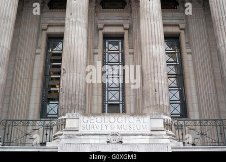 Ingresso laterale geological survey museum il museo di storia naturale di Londra Foto Stock