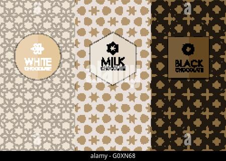 Set di modelli il confezionamento Illustrazione Vettoriale