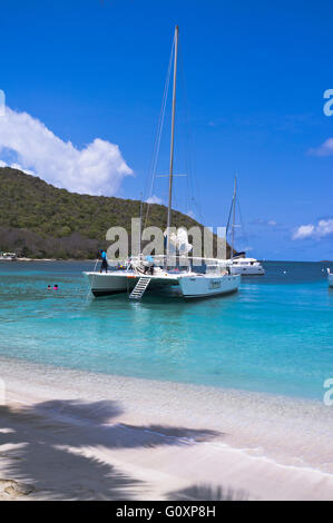 dh Mayreau Island ST VINCENT CARIBBEAN Saltwhistle Bay catamarano caribbean yacht Grenadines vacanze lusso barche a vela isole venturri Foto Stock