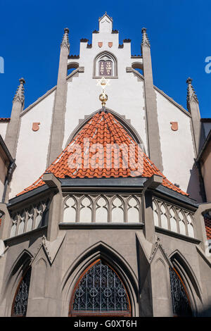 Sinagoga Maisel, il Quartiere Ebreo di Josefov, Città Vecchia Praga, Repubblica Ceca Foto Stock