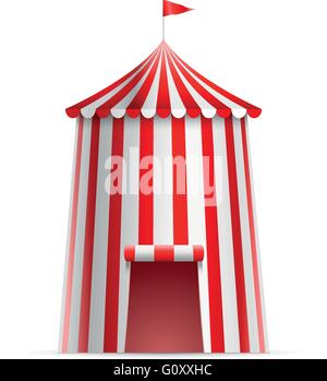 Illustrazione Vettoriale di circo tenda a torre. Illustrazione Vettoriale