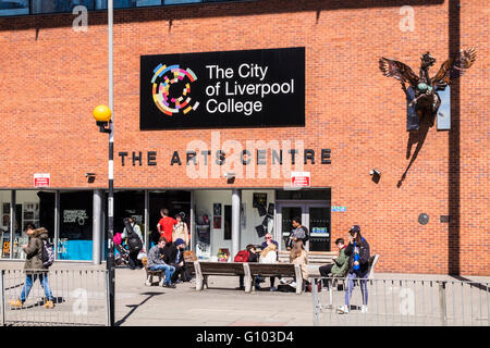 Il Centro delle Arti, la città di Liverpool College, Merseyside England, Regno Unito Foto Stock