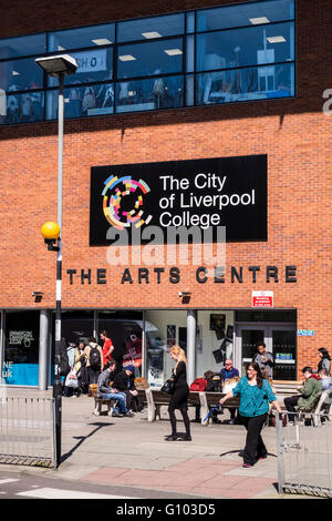 Il Centro delle Arti, la città di Liverpool College, Merseyside England, Regno Unito Foto Stock