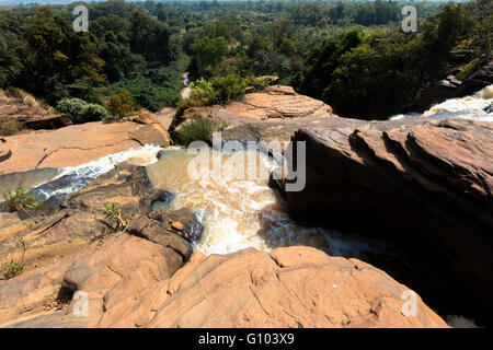 Karfiguela cade di Banfora, regione di Cascades , Burkina Faso Foto Stock