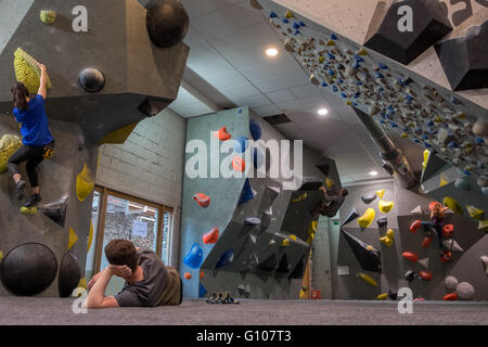 Edinburgh International Arena Arrampicata Ratho, Scotland, Regno Unito Foto Stock
