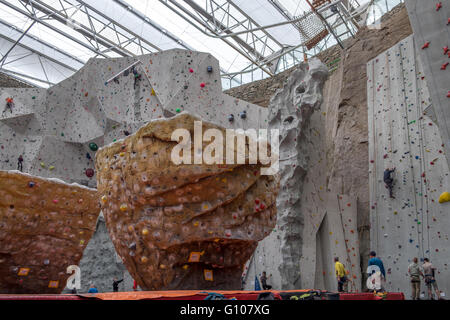Edinburgh International Arena Arrampicata Ratho, Scotland, Regno Unito Foto Stock