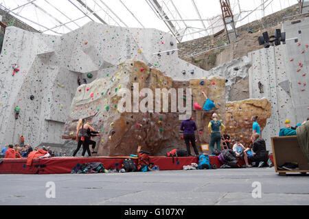 Edinburgh International Arena Arrampicata Ratho, Scotland, Regno Unito Foto Stock