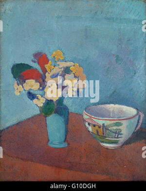 Emile Bernard - Vaso con fiori e cup - Van Gogh Museum di Amsterdam Foto Stock