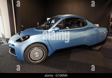 Il fiume semplice prototipo di Rasa, un piccolo a idrogeno in cella a combustibile del veicolo elettrico, sul display al Motor Show di Londra 2016 Foto Stock