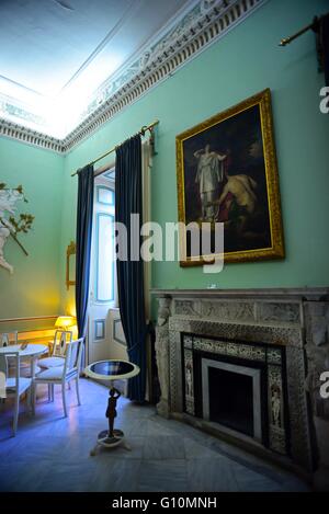 Il Palazzo Achilleion nel villaggio di Gastouri (Sisi amata del Greco palazzo estivo), Corfù, Grecia Foto Stock