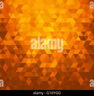 Vector Orange astratto mosaico di colore sfondo con triangoli Illustrazione Vettoriale