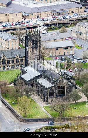 Il Minster chiesa di San Giovanni Battista, Halifax, West Yorkshire, Regno Unito Foto Stock