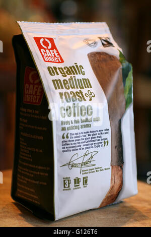 Organic Medium Roast caffè, un fairtrade prodotto Foto Stock