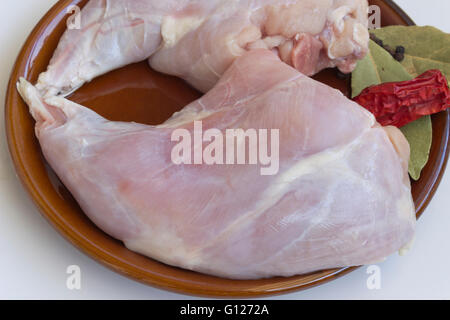 Conigli di carne Foto Stock