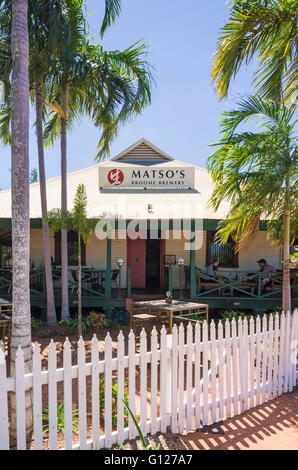 Matso storica della birreria di Broome, Broome, Kimberley, Australia occidentale Foto Stock