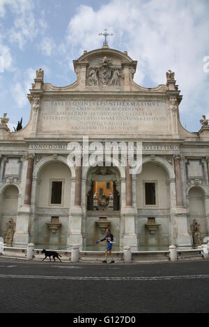 Fontana dell'Acqua Paola, roma, Italia Foto Stock