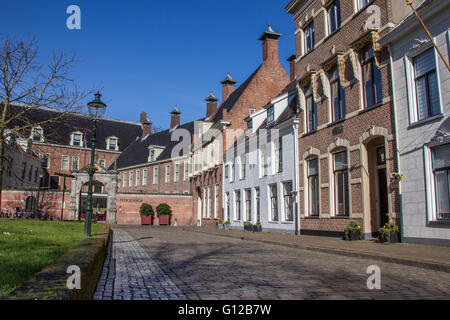 Le vecchie case al Martinihof a Groningen, Paesi Bassi Foto Stock