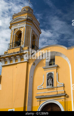 Il Templo del Ex-Hospital de San Roque del XVII secolo la chiesa Cattolico Romana in Puebla Messico Foto Stock