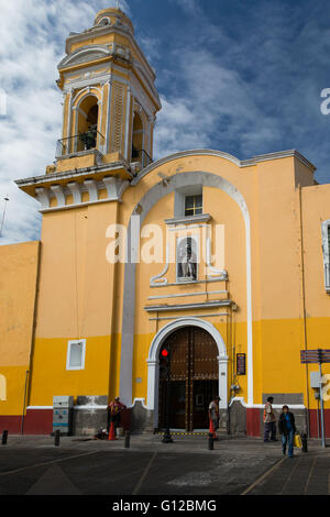 Il Templo del Ex-Hospital de San Roque del XVII secolo la chiesa Cattolico Romana in Puebla Messico Foto Stock