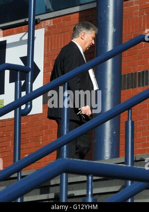 Celtic chief Peter Lawwell visto fuori all'Hampden Park durante il X Factor auditions 2016 dotate di: Peter Lawwell dove: Glasgow, Regno Unito quando: 07 Apr 2016 Foto Stock