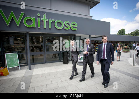 George Osborne a Waitrose Alderley Edge , Cheshire Foto Stock