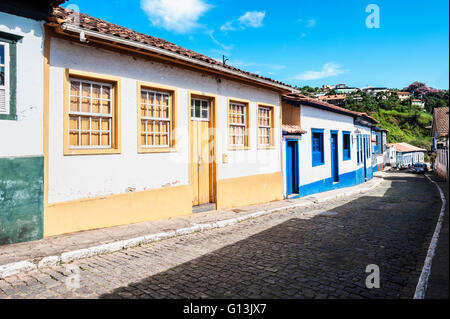 Rua Dom Pedro II, Sabara, Belo Horizonte, Minas Gerais, Brasile Foto Stock