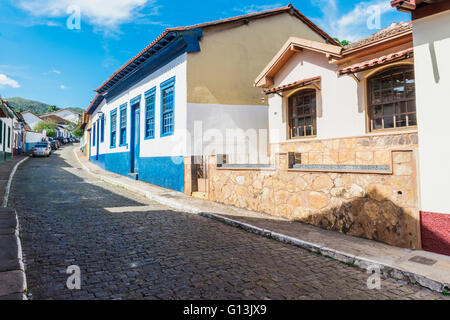 Rua Dom Pedro II, Sabara, Belo Horizonte, Minas Gerais, Brasile Foto Stock