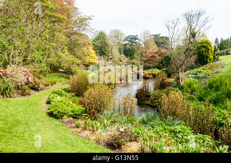 La Dell, una parte dei giardini di Sandringham House in Norfolk. Foto Stock