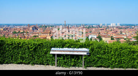 Tour Bologna vista aerea passeggiata emilia romagna Foto Stock