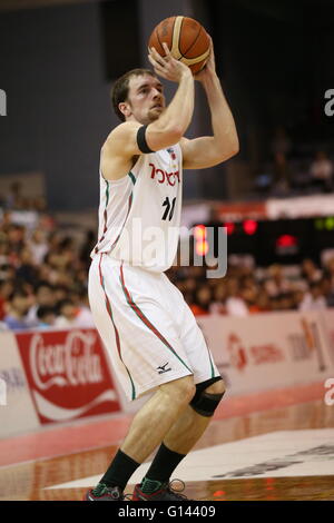 Funabashi Arena, Chiba, Giappone. Il 7 maggio, 2016. Zack Baranski (ALVARK), 7 maggio 2016 - Basket : National Basketball League 'NBL' 2015-2016 tra getti di Chiba 54-83 TOYOTA ALVARK TOKYO a Funabashi Arena, Chiba, Giappone. © AFLO SPORT/Alamy Live News Foto Stock