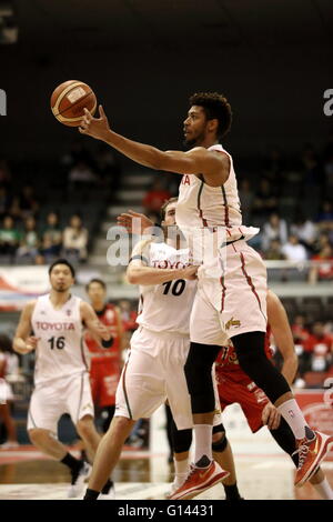 Funabashi Arena, Chiba, Giappone. Il 7 maggio, 2016. Richard Solomon (ALVARK), 7 maggio 2016 - Basket : National Basketball League 'NBL' 2015-2016 tra getti di Chiba 54-83 TOYOTA ALVARK TOKYO a Funabashi Arena, Chiba, Giappone. © AFLO SPORT/Alamy Live News Foto Stock