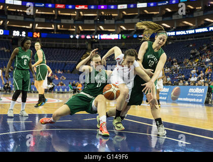 Londra, UK 8 Maggio, 2016 Nottingham Wildcats vs Team Northumbria all'O2, Londra, Regno Unito. Team Northumbria vincere 75-68. Copyright Carol moiré/Alamy Live News. Foto Stock