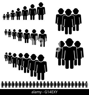 Persone icona Conversazione Foto Stock