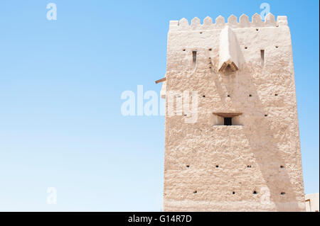 Al Shandagah torre di guardia in Al Shindagha heritage village , Dubai. Foto Stock