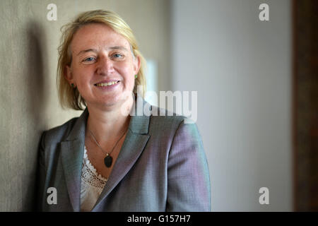 Il verde di leader di partito Natalie Bennett 2015 Foto Stock