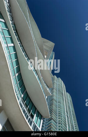 Appartamento di lusso edifici Biscayne Boulevard Downtown Miami Florida USA Foto Stock