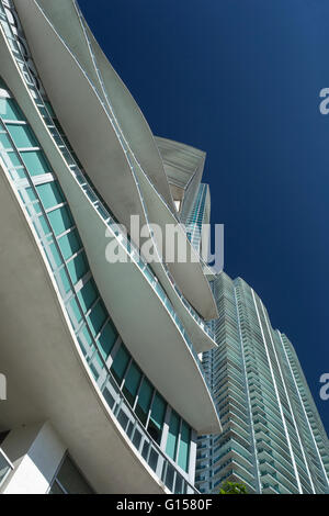 Appartamento di lusso edifici Biscayne Boulevard Downtown Miami Florida USA Foto Stock