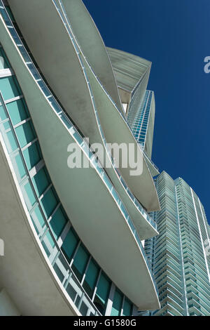 Appartamento di lusso edifici Biscayne Boulevard Downtown Miami Florida USA Foto Stock