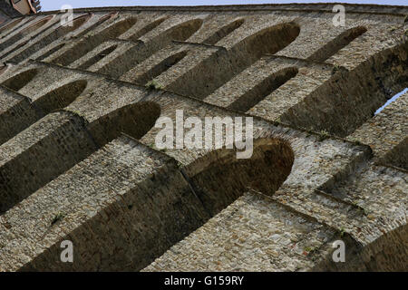 Dettagli architettonici di Kamara o Kamares, medievale vecchio acquedotto monumento, un esteso sistema di approvvigionamento di acqua in antichità.Kavala Foto Stock