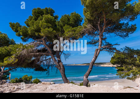 Plage st Croix la Saulce la Couronne bouche du Rhone Provenza Francia Foto Stock