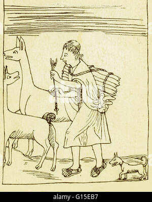 "El Primer Nueva Corónica y Buen Gobierno' ('il primo nuovo cronaca e buon governo" in inglese), è un peruviano cronaca finite attorno al 1615. Il suo autore, gli indigeni peruviani Felipe Guaman Poma di Ayala, inviato come un manoscritto a Ki Foto Stock