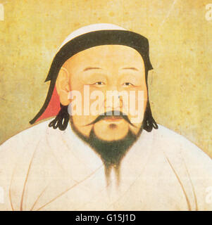 Kublai Khan (1215-1294) è stato un leader Mongolo che hanno avuto un impatto sulla Cina, non solo attraverso la conquista, ma anche dalla sentenza con successo. Molti dei governanti prima di lui sono stati brutalmente land-fame e indifferente alla conquista di persone; tuttavia, Kublai challeng Foto Stock