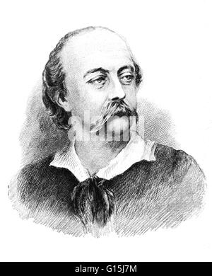 Gustave Flaubert 1821--1880, Francese romanziere e novelliere, considerato come un leader del XIX secolo di scuola naturalista. Il suo più famoso romanzo, Madame Bovary (1857), per la quale egli è stato processato (e assolto) con l accusa di immoralità e l'Éduca Foto Stock