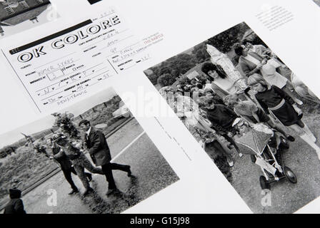 Libro italiano stampanti EBS Verona. Una volta l'anno alcune tradizionali dogana britannica da Omero Sykes essendo stampato. HOMER SYKES Foto Stock