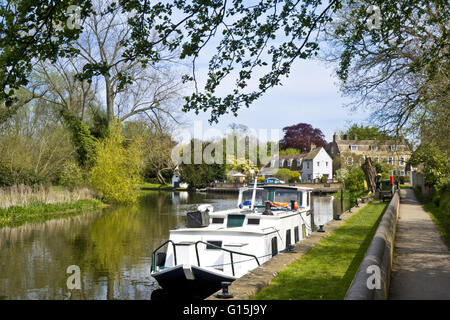 Il Fiume Great Ouse Hemingford Grey Foto Stock