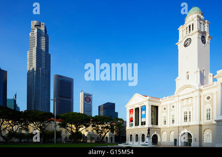 Il Victoria Theatre e la sala concerti, Singapore, Sud-est asiatico, in Asia Foto Stock