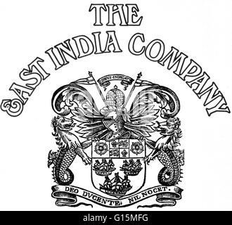 La società primi bracci recano il motto: Dio conduce, siamo sicuri. La Dutch East India Company è stata noleggiata una società stabilita in 1602, quando il States-General dei Paesi Bassi in questo caso concesso il 21 anno di monopolio a svolgere attività coloniale in Asia. Foto Stock