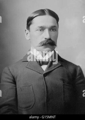 Mihajlo Idvorski Pupin (9 ottobre 1858 - 12 Marzo 1935) era un serbo fisico e chimico fisiche. Pupin è meglio conosciuta per i suoi numerosi brevetti, comprendente un mezzo di estende notevolmente la gamma di lunga distanza di comunicazione telefonica posizionando il carico Foto Stock